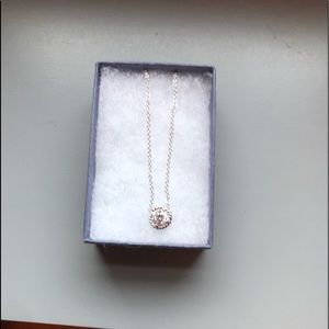 Sterling silver zirconia necklace